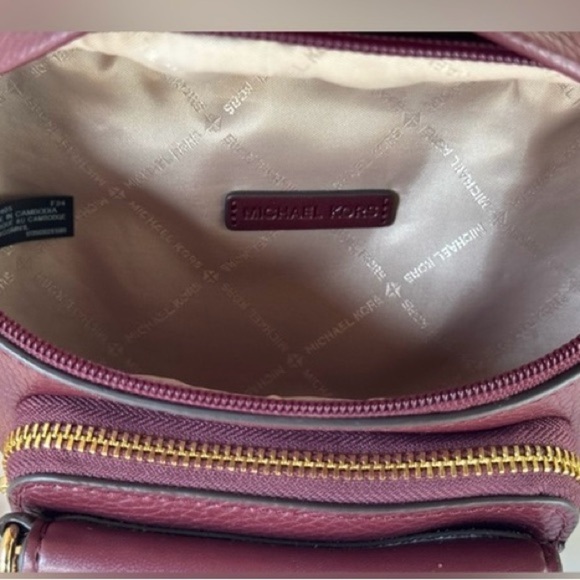 Michael Kors MAISIE Small 2 in 1 Fanny Waist Pack Crossbody Oxblood - Picture 5 of 5